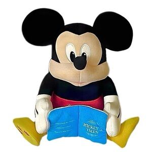 LIKE NEW! Mickey Tales Story Plush & Book Lights & Sounds